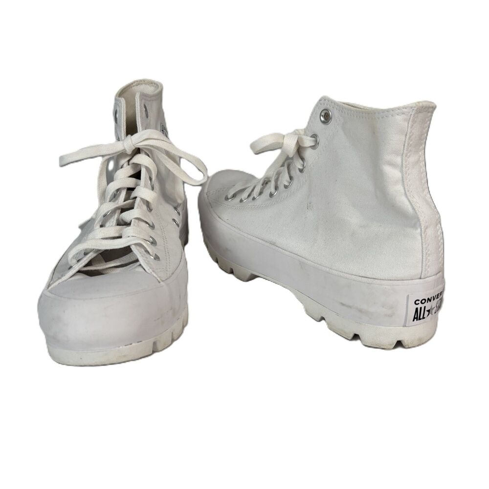 Converse Chuck Taylor All Star Women Lugged High Top Shoes 565902C White Size 11